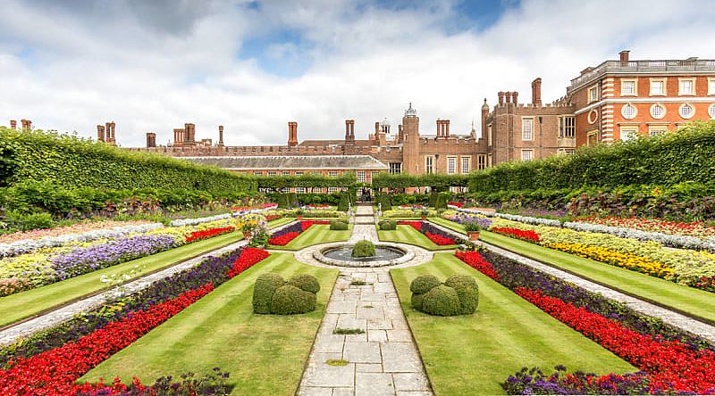 Hampton Court Palace in England.  Photo courtesy of Historic Royal Palaces