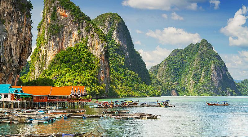 Phang Nga Bay in Thailand.