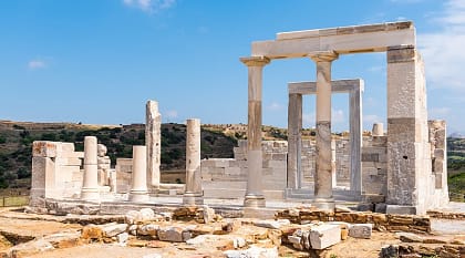 The Temple of Demeter in Naxos, Greece