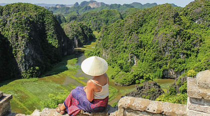 View of Huang Mua in Ninh Binh, Vietnam