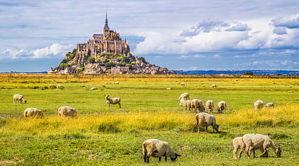 View of Le Mont Saint Michel, Normandy, France