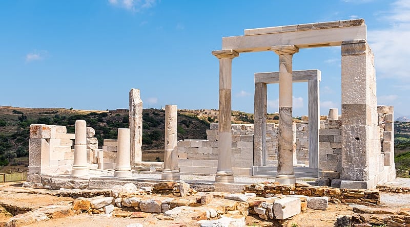 The Temple of Demeter in Naxos, Greece The Temple of Demeter in Naxos, Greece