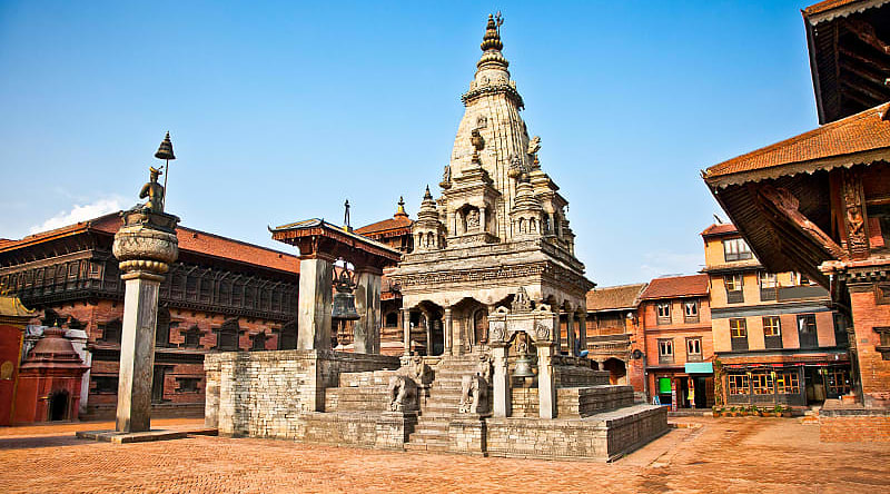 Durbar temples in Bhaktapur, Nepal Durbar temples in Bhaktapur, Nepal