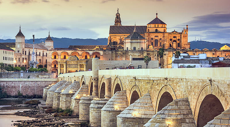 Cordoba, view of the Roman bridge, Spain Cordoba, view of the Roman bridge, Spain