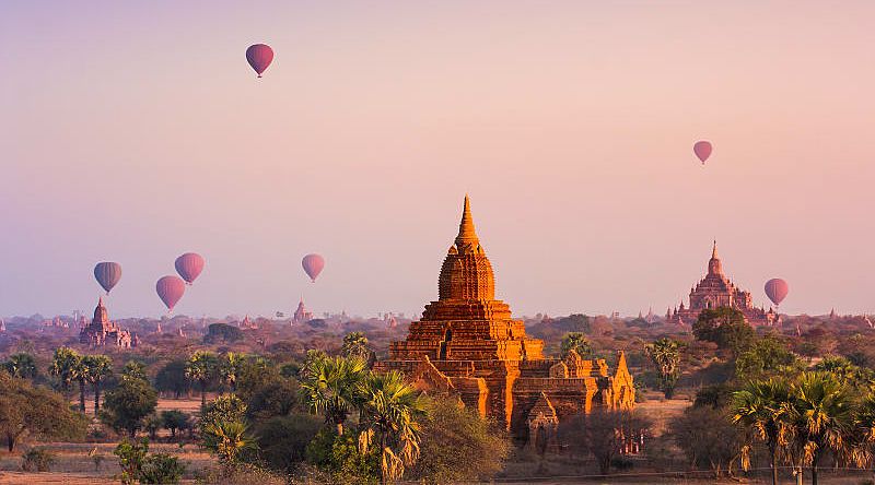 Temples of Bagan in the Mandalay region of Burma, Myanmar