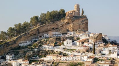 Montefrio basking in the southern Spanish sun, Granada, Spain