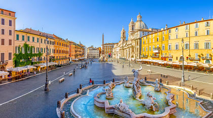 Piazza Navona in Rome, Italy