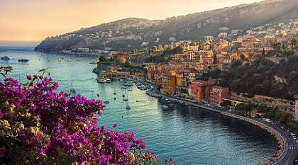 Villefranche-sur-Mer in the Provence-Alpes-Côte d'Azur region on the French Riviera