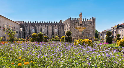 Garden of Saint Barbara in Braga, Portugal Garden of Saint Barbara in Braga, Portugal