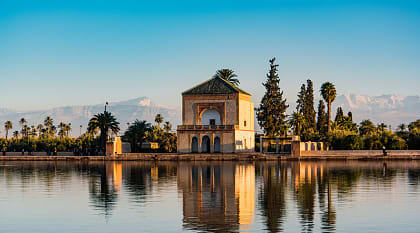 Saadian Pavilion Menara in Marrakech, Morocco