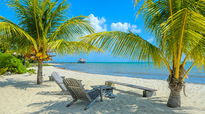 Placencia beach in Belize 