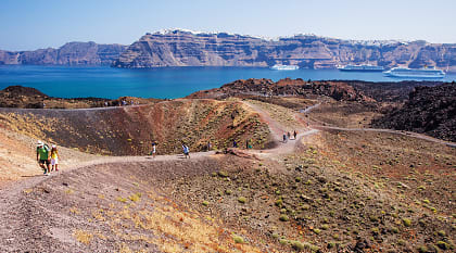 Nea Kameni Volcanic Park, Santorini, Greece