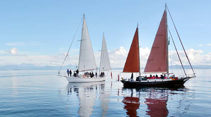 Yachting on New Zealand's largest lake, Taupo