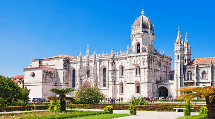 Jeronimos Monastery in Lisbon, Portugal.