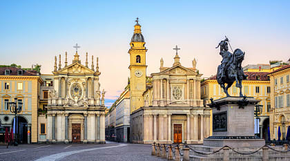 Piazza San Carlo in Turin, Italy Turin, Piazza San Carlo