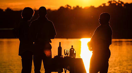 Sundowners in South Luangwa National Park, Zambia