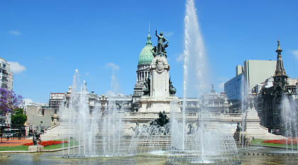 Plaza del Congreso in Buenos Aires, Argentina
