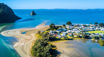 Small islands in Auckland, New Zealand