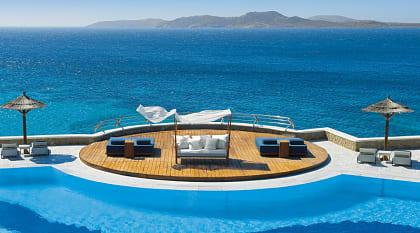 Photo courtesy Mykonos Grand Hotel & Resort Mykonos Grand Resort Pool