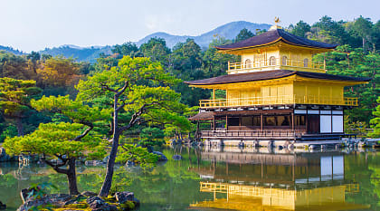 Kinkaku-Ji Golden Pavilion in Kyoto, Japan