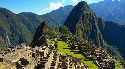 The great Inca city of Machu Picchu in Peru