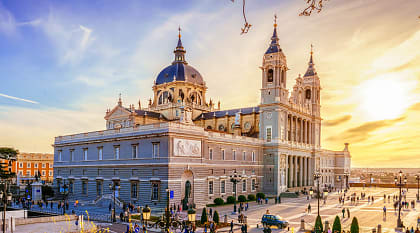 Almudena Cathedral in Madrid, Spain. Almudena Cathedral in Madrid, Spain.