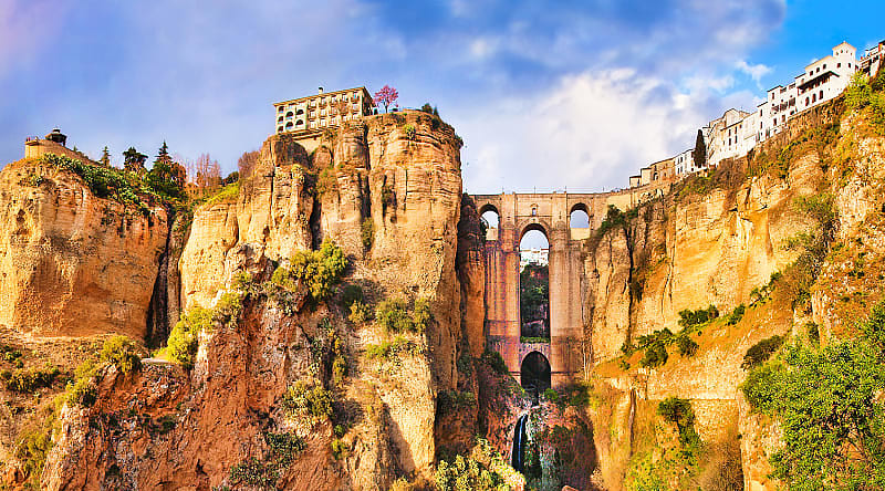 Ronda Bridge in Malaga, Spain Ronda Bridge in Malaga, Spain