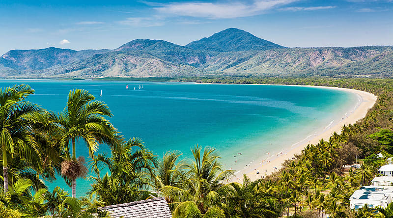 Four Mile Beach in Port Douglas, Australia Four Mile Beach in Port Douglas, Queensland, Australia