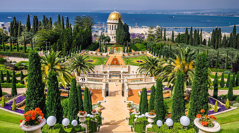 Bahai gardens in Haifa, Israel Bahai gardens in Haifa, Israel