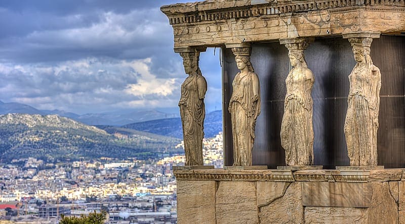Caryatids from the Erechtheum in Athens, Greece Caryatids from the Erechtheum in Athens, Greece