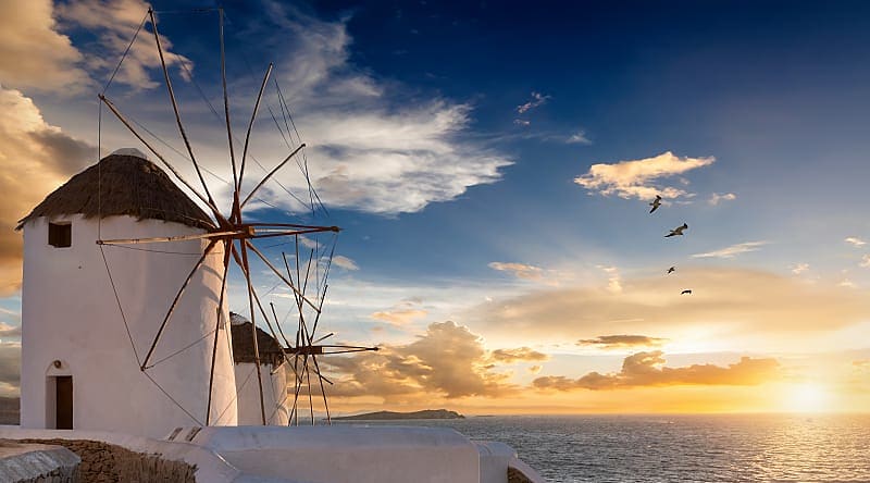 Windmills of Mykonos, Greece Windmills of Mykonos, Greece