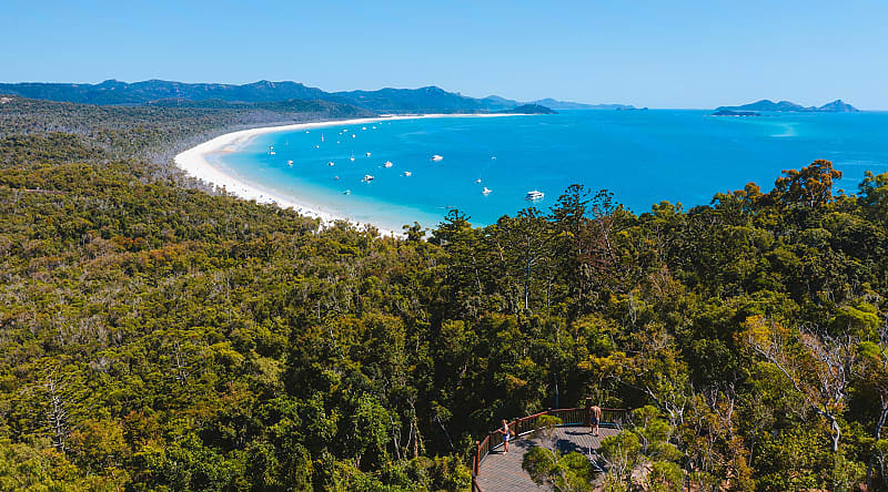 Whitsunday Island, Australia. Photo courtesy of Tourism Australia Whitehaven Beach on Whitsunday Island, Australia