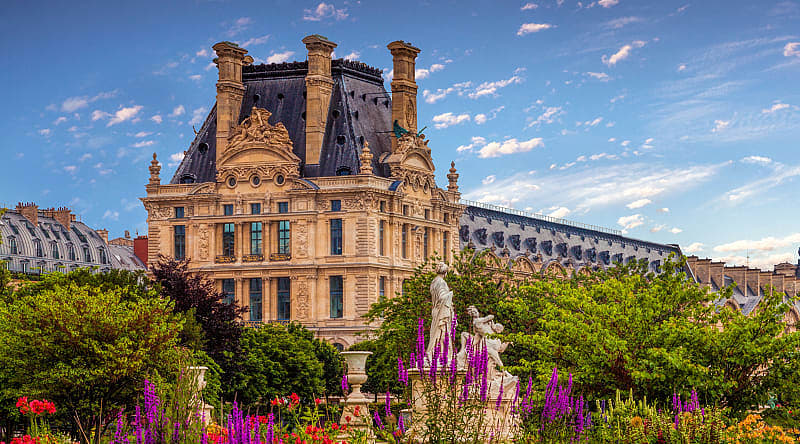Tuileries Garden in Paris, France Tuileries Garden in Spring, Paris, France