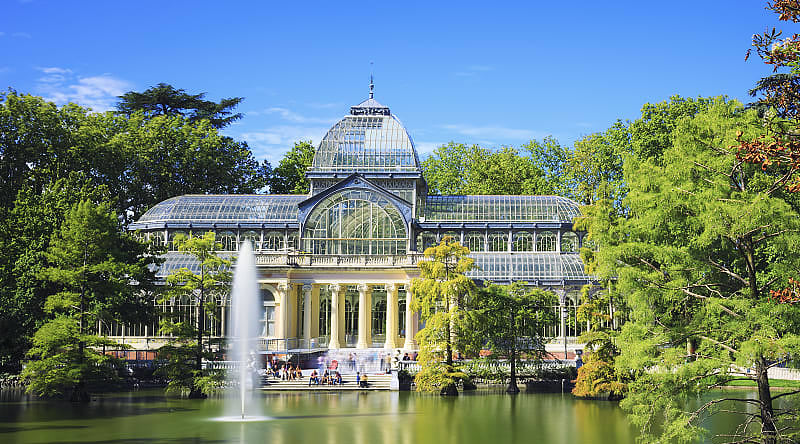 Palacio de Cristal in Madrid's Buen Retiro Park Palacio de Cristal in Madrid's Buen Retiro Park