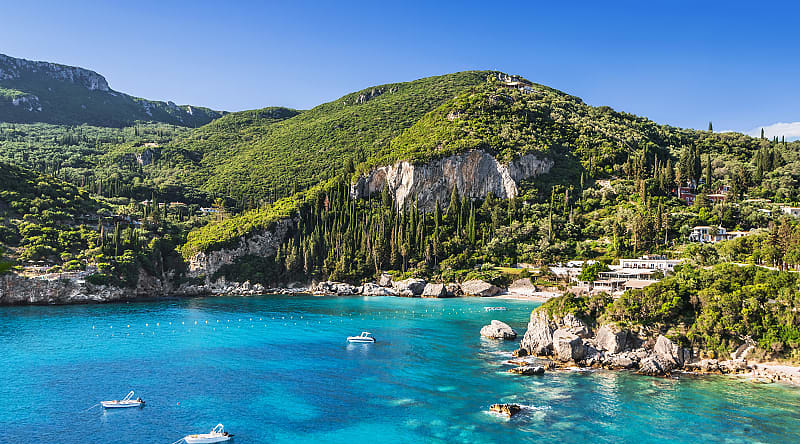 Corfu Island in Greece