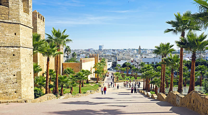 City wall from old Rabat in Morocco City wall from old Rabat in Morocco