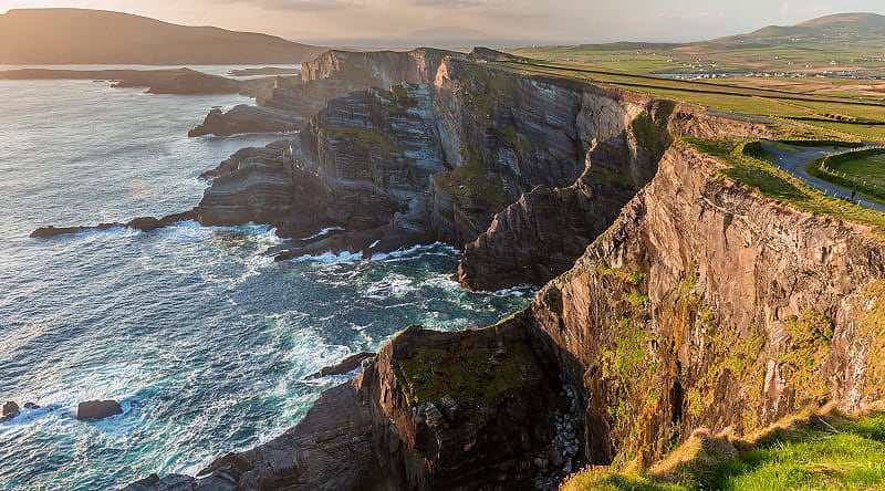 Kerry Cliffs along the Ring of Kerry in Ireland Kerry Cliffs along the Ring of Kerry in Ireland