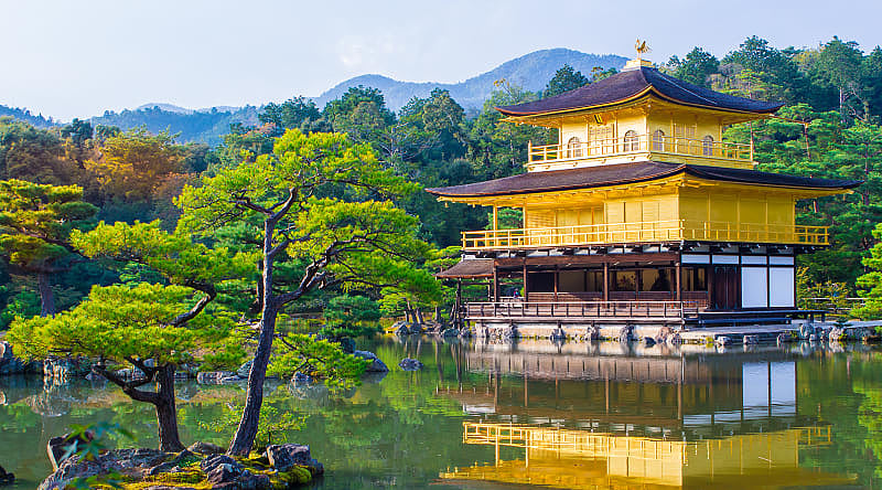 Kinkaku-Ji Golden Pavilion in Kyoto, Japan Kinkaku-Ji Golden Pavilion in Kyoto, Japan