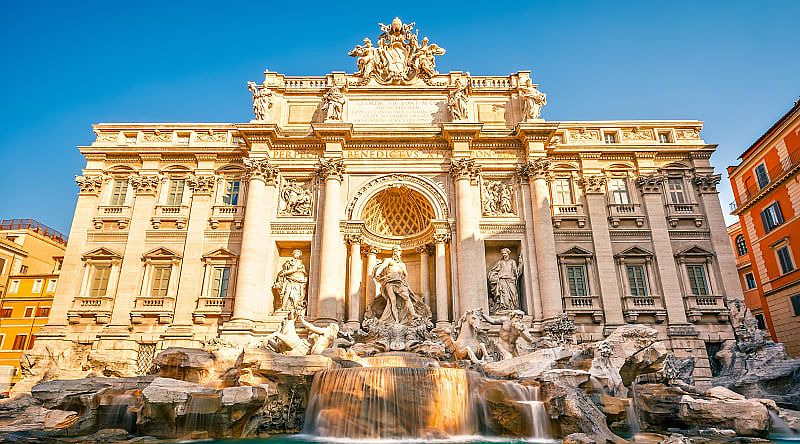 Trevi Fountain in Rome, Italy