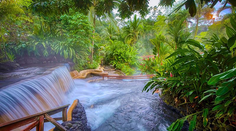 Natural hot springs in Costa Rica