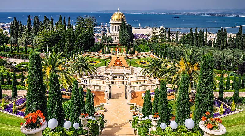 Bahai gardens in Haifa, Israel