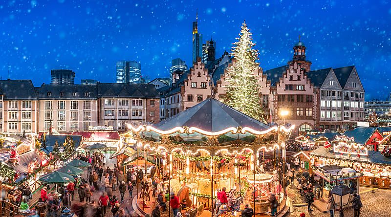 Christmas Market in Frankfurt, Germany.