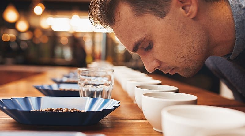 Aromatic coffee at a tasting in Costa Rica