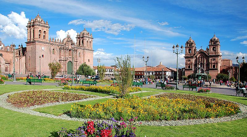 Plaza de Armes in Cusco, Peru