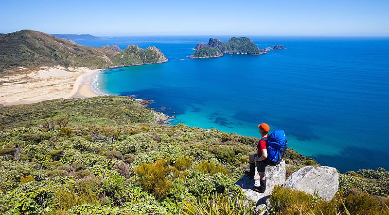 Rakiura National Park on Stewart Island, New Zealand Great Walk in Rakiura National Park on Stewart Island, New Zealand