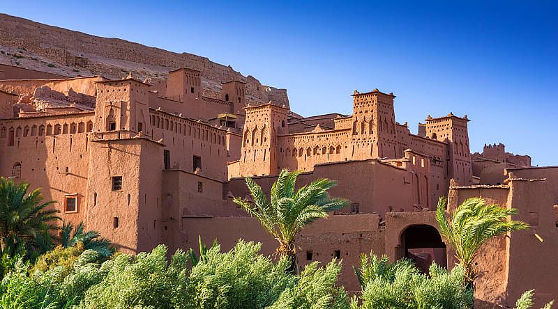 Town of Ait Benhaddou in Morocco.