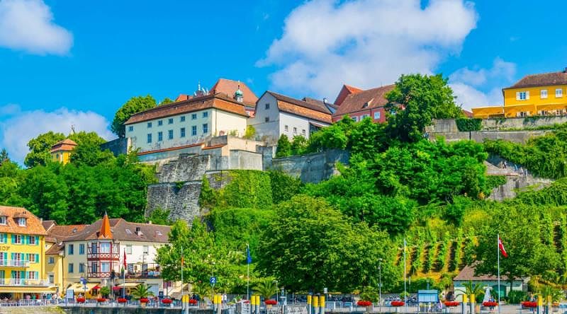 Meersburg Castle at Lake Bodensee, Germany Meersburg Castle at Lake Bodensee, Germany