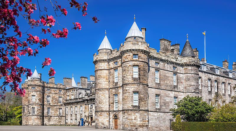 Palace of Holyroodhouse, residence of the Queen in Edinburgh. Palace of Holyroodhouse, residence of the Queen in Edinburgh.
