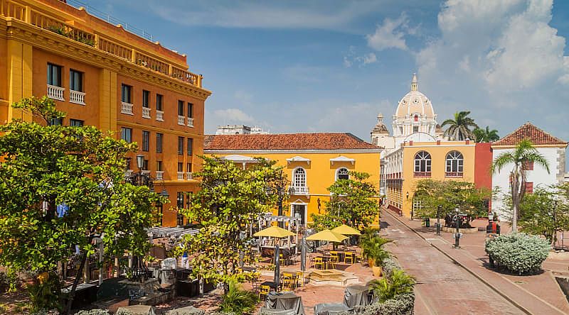 Santa Teresa Square in Cartagena, Colombia