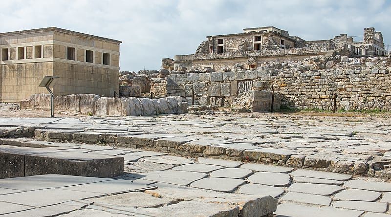 Minoan palace of Knossos, the place where the Minotaur roamed Crete, Greece